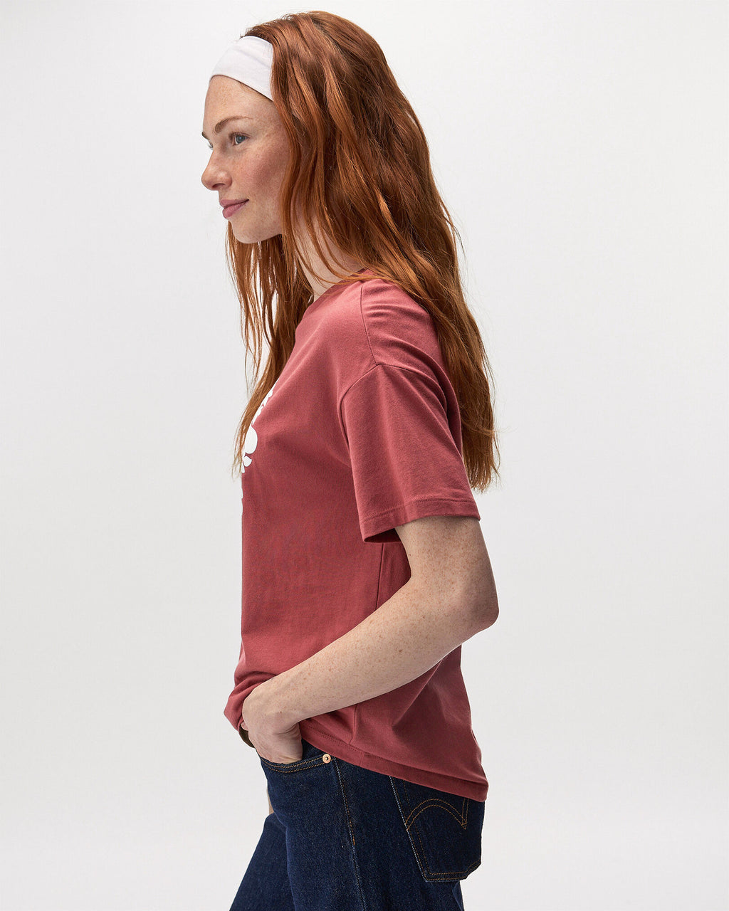 Womens Organic Relaxed Cooper T-Shirt / APPLE BUTTER