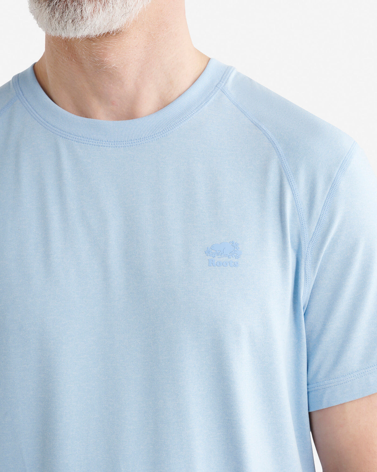 Renew Knit Short Sleeve Top / LIGHT SKY BLUE PPR