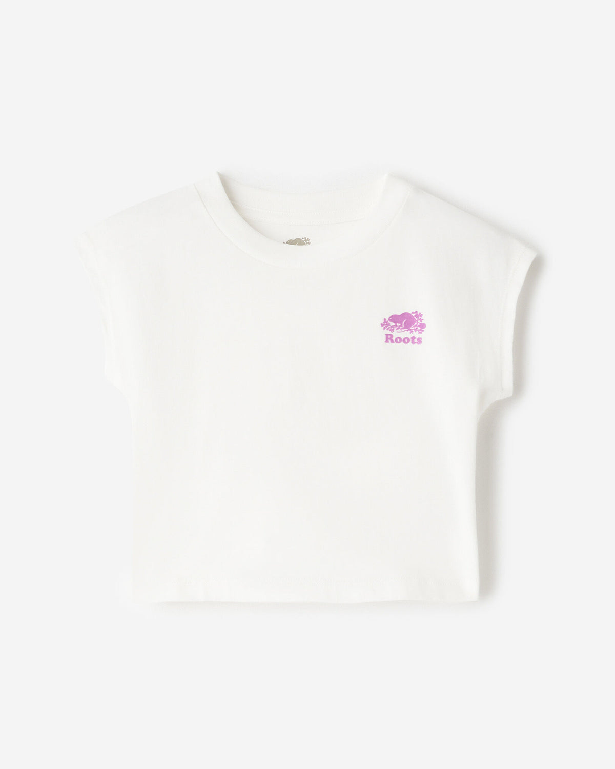 Toddler Girls Sleeveless Boxy T-Shirt / EGRET
