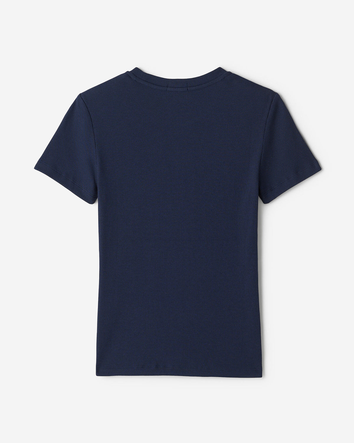 Roam Rib Fitted Short Sleeve Top / NAVY BLAZER