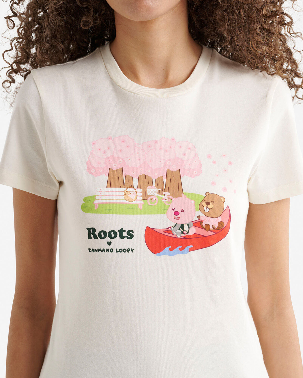 X Zanmang Loopy T-Shirt / EGRET