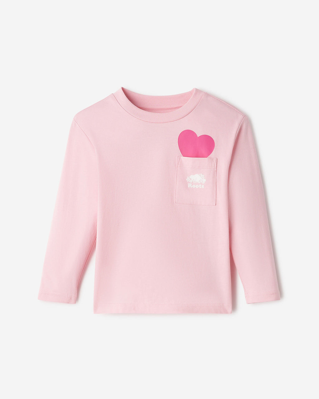 Toddler Heart Pocket T-Shirt / PINK DEW