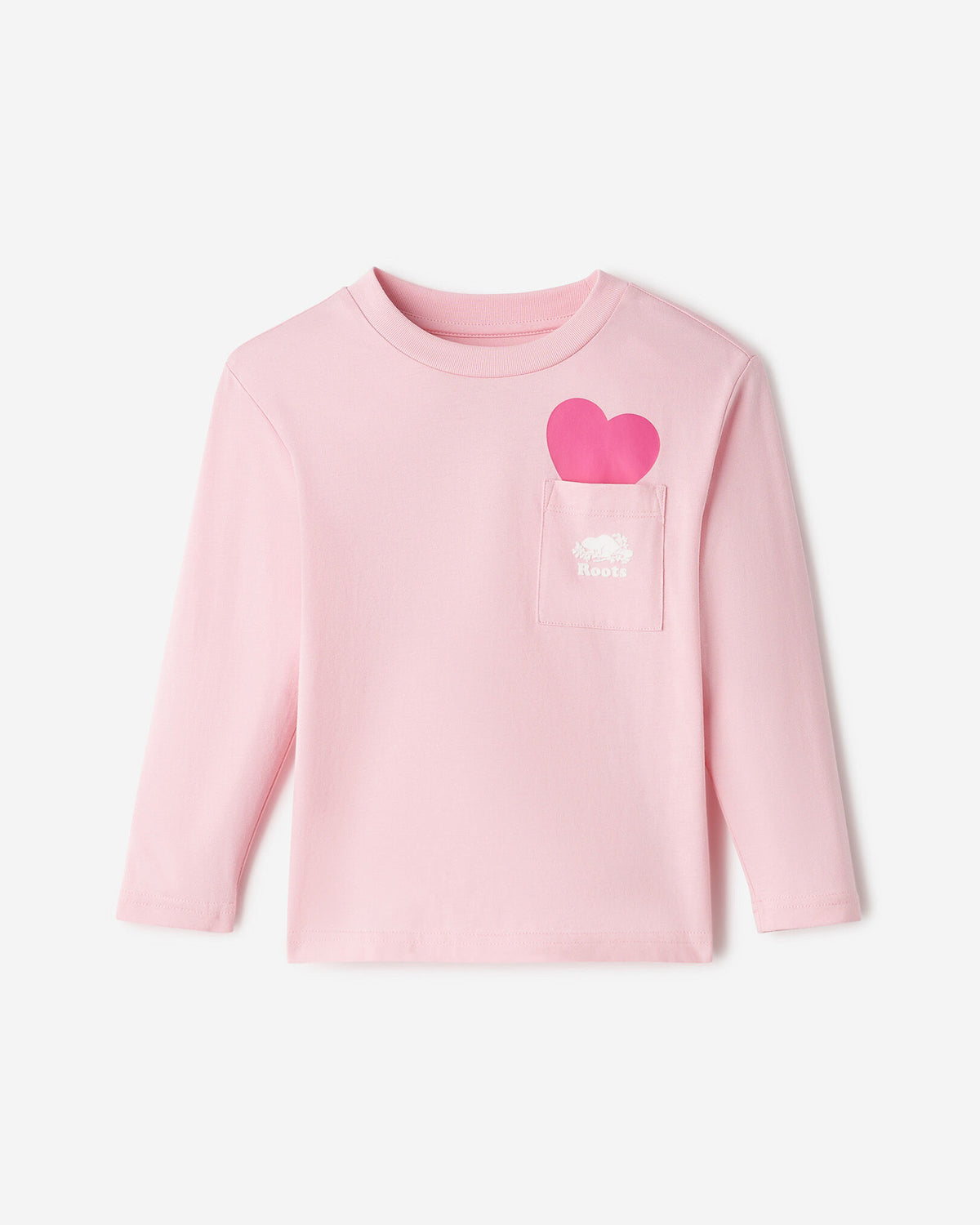 Toddler Heart Pocket T-Shirt / PINK DEW