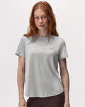 Renew Knit Classic Short Sleeve Top / HEATHER GREY