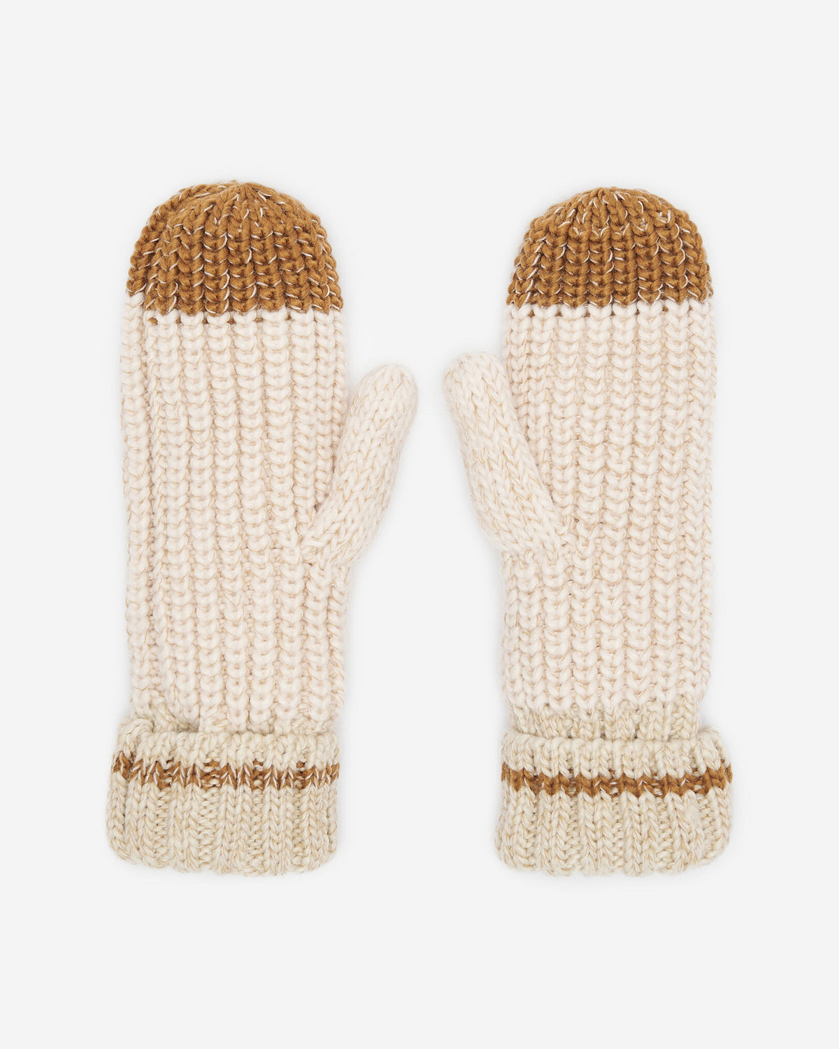 Adult Chunky Cabin Mitten / OATMEAL MIX
