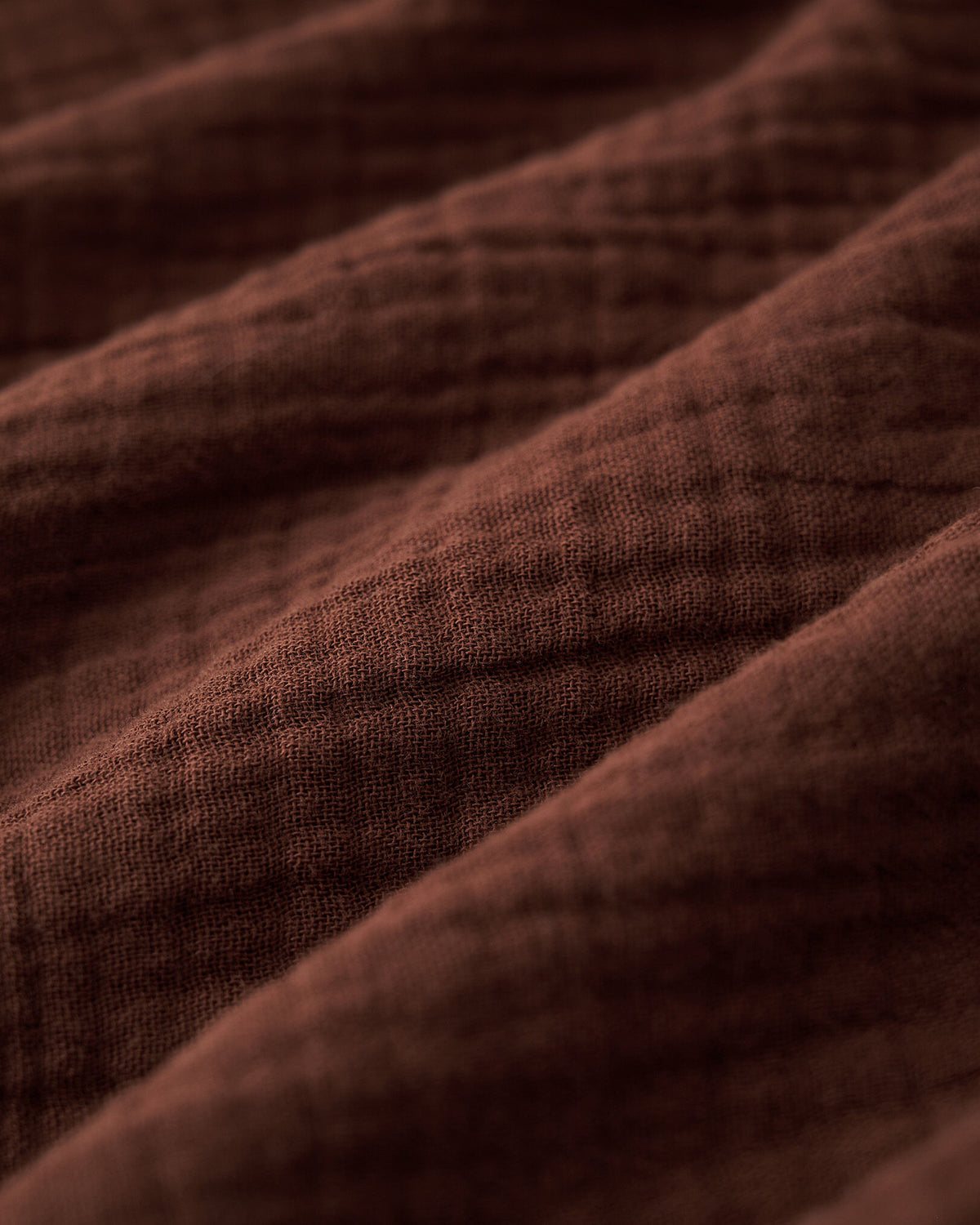 Isla Cotton Gauze Shirt / ROCKY ROAD BROWN