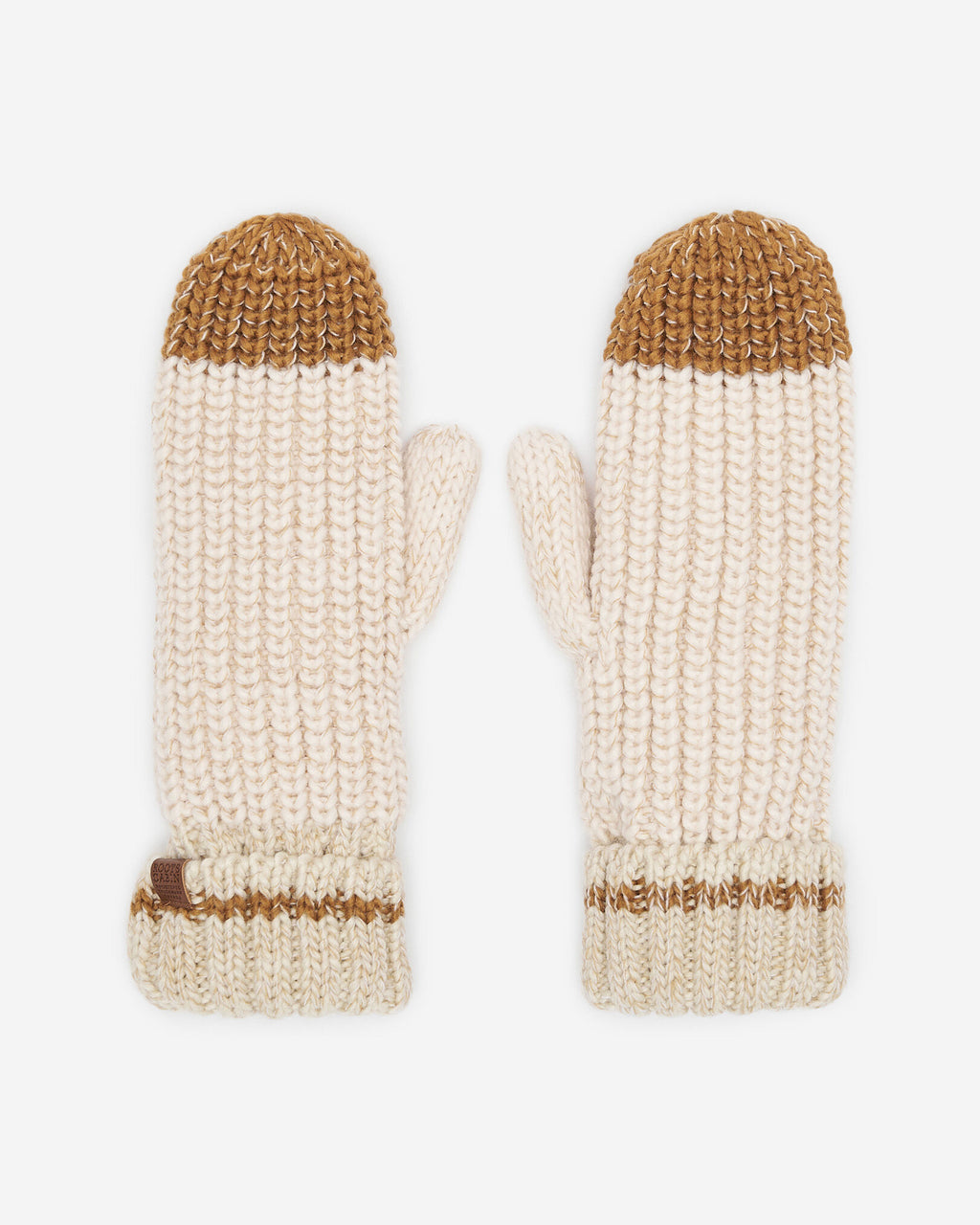 Adult Chunky Cabin Mitten / OATMEAL MIX