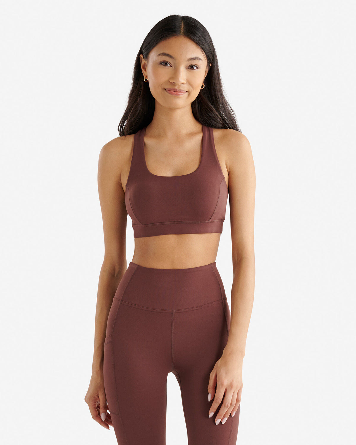 Restore Stretch Sports Bra / HAZELNUT BROWN