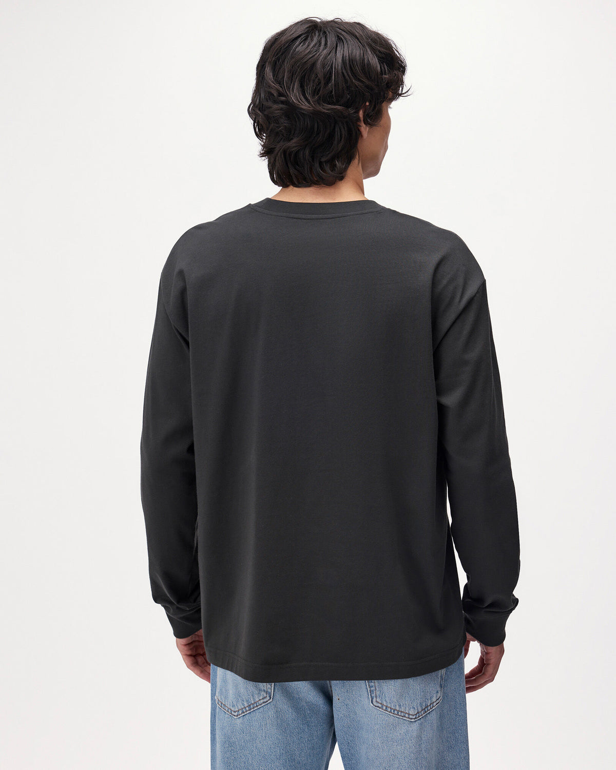 Patchwork Long Sleeve T-Shirt / RAVEN