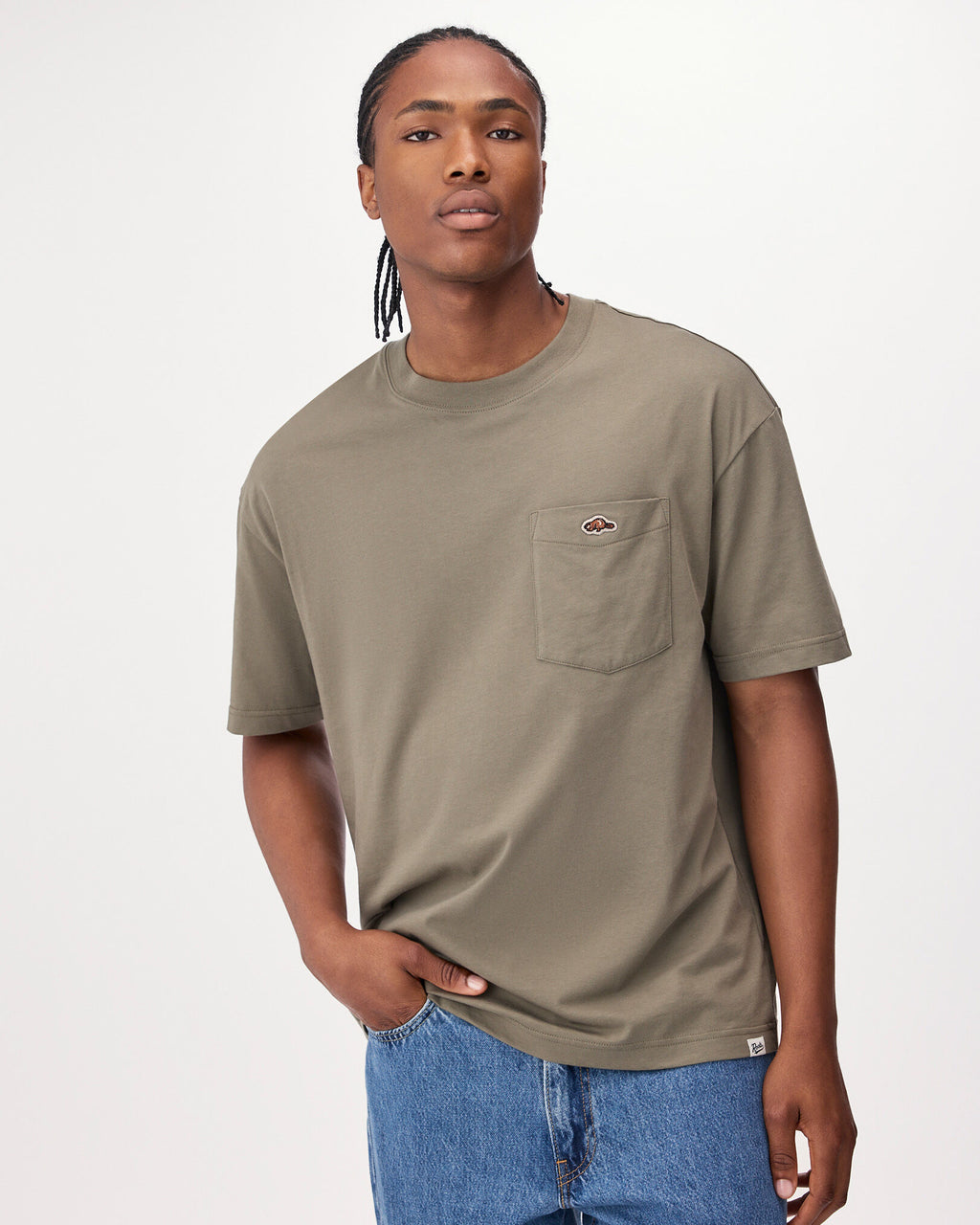 Mens Beavermark T-Shirt / SMOKEY OLIVE