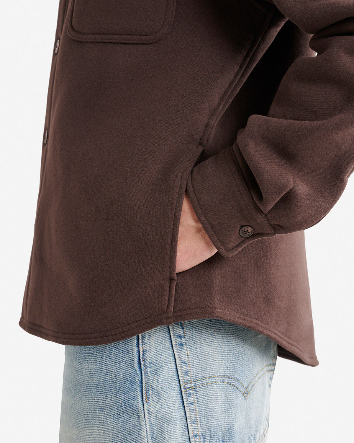 Cloud Fleece Shirt / BLACK COFFEE