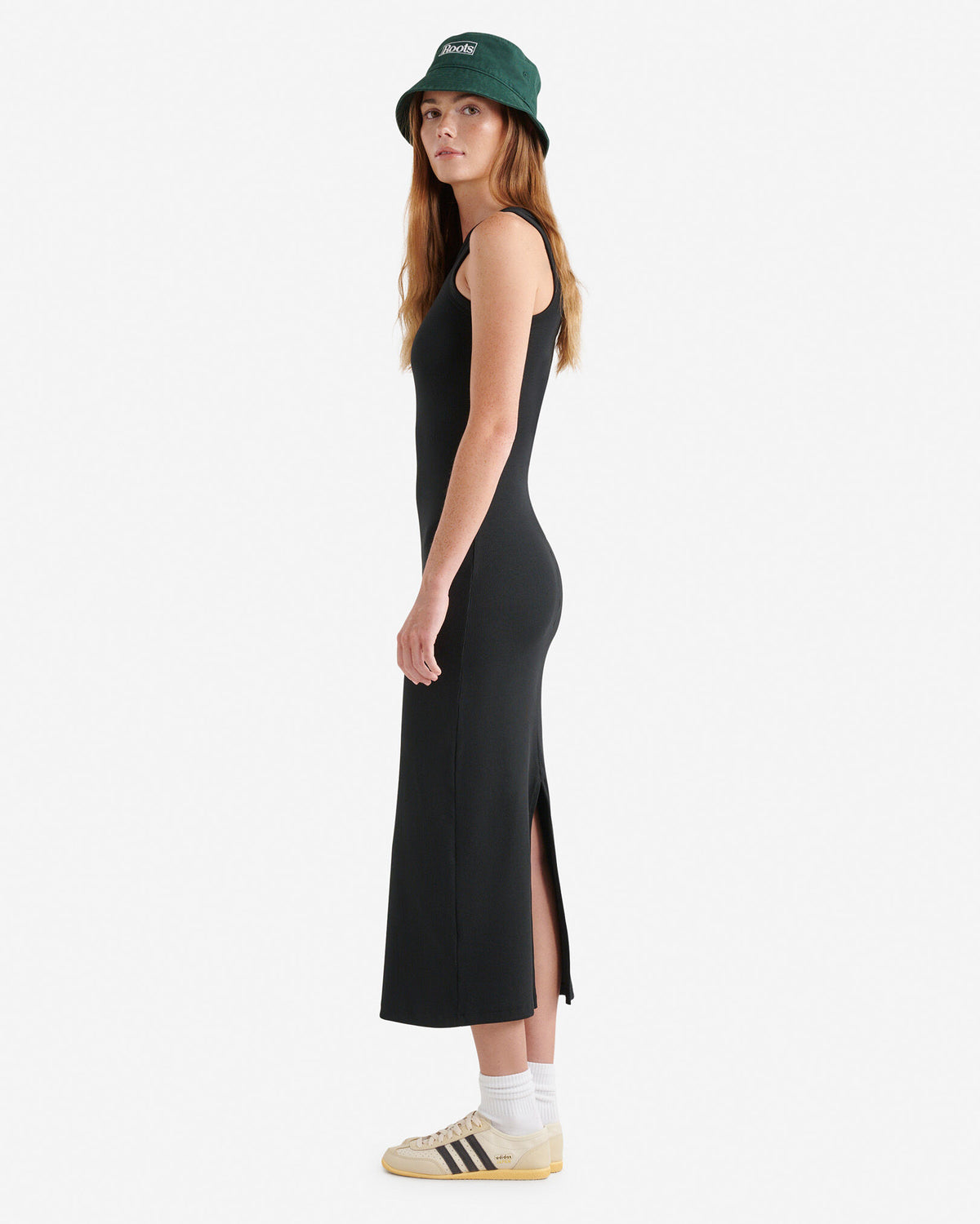 Rib Dress / BLACK
