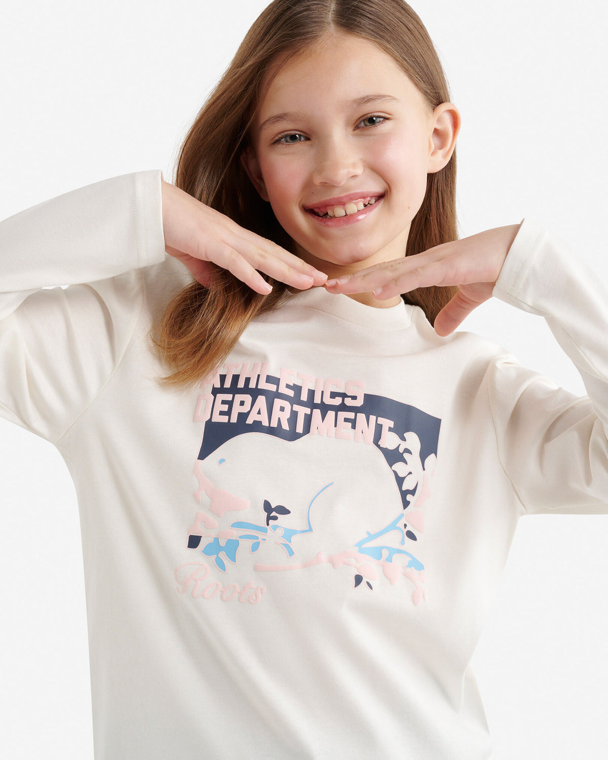 Kids Athletics Department T-Shirt / EGRET