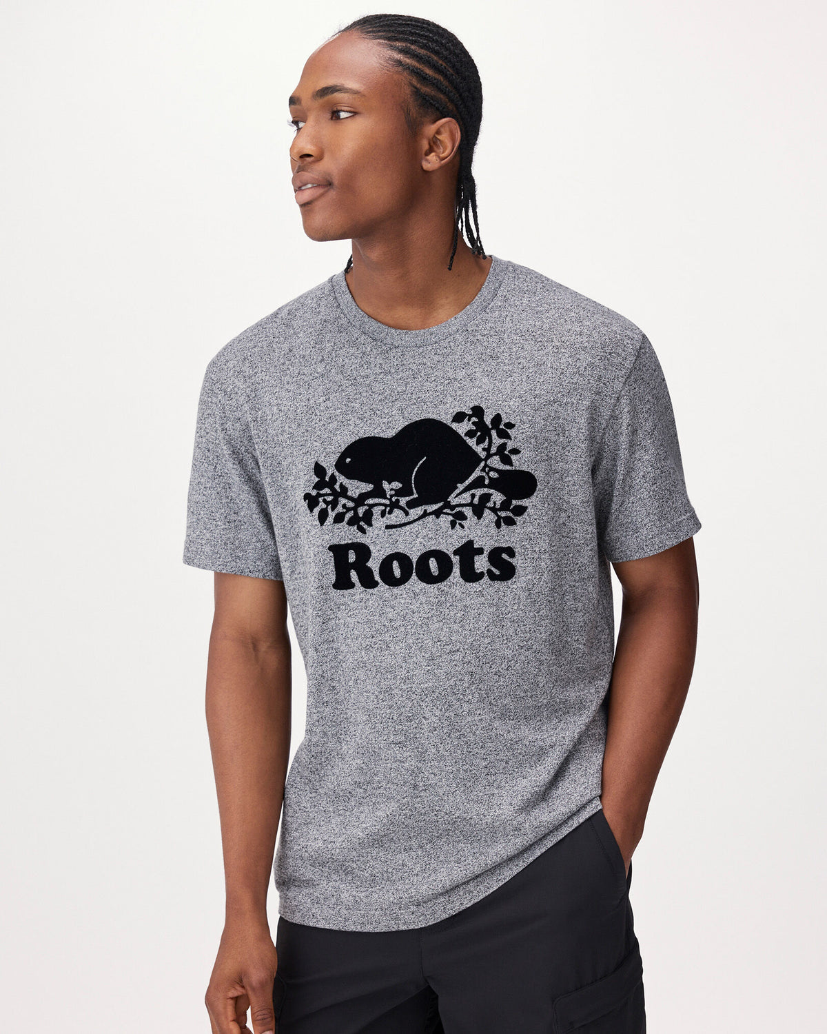 Mens Organic Cooper Beaver T-shirt / SALT & PEPPER