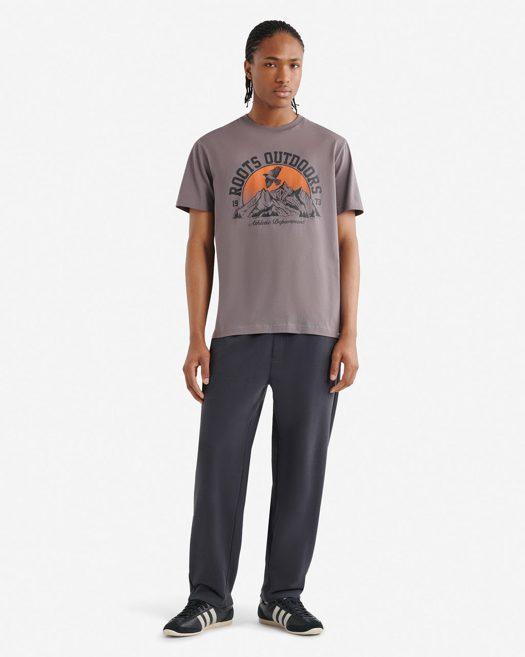 Mens  WildernessT-Shirt / DARK GULL GREY