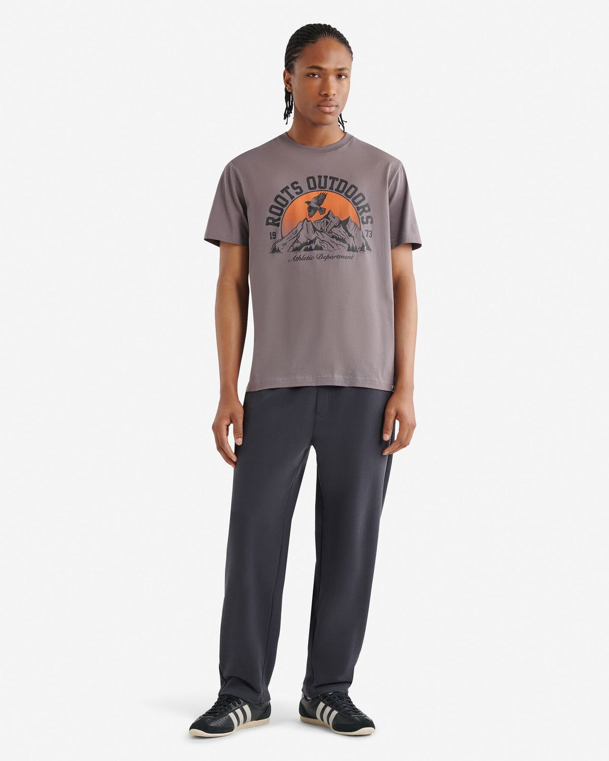 Mens  WildernessT-Shirt / DARK GULL GREY