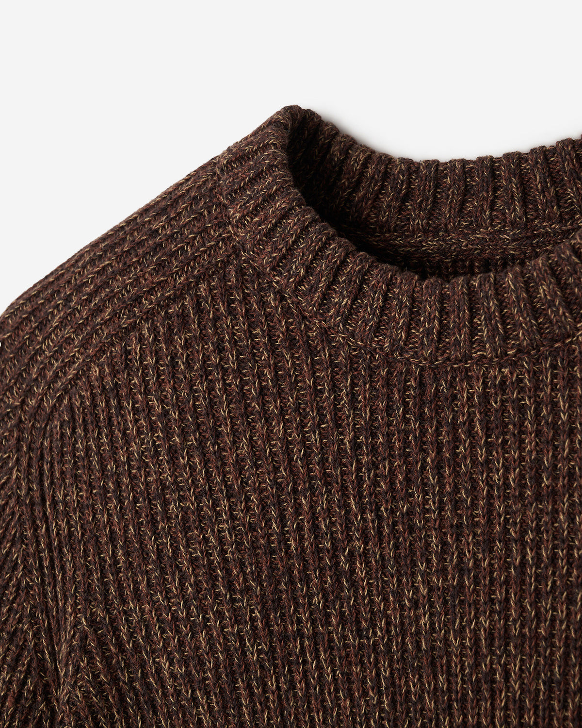 Robson Shaker Crew Sweater / RUSTWOOD BROWN MIX