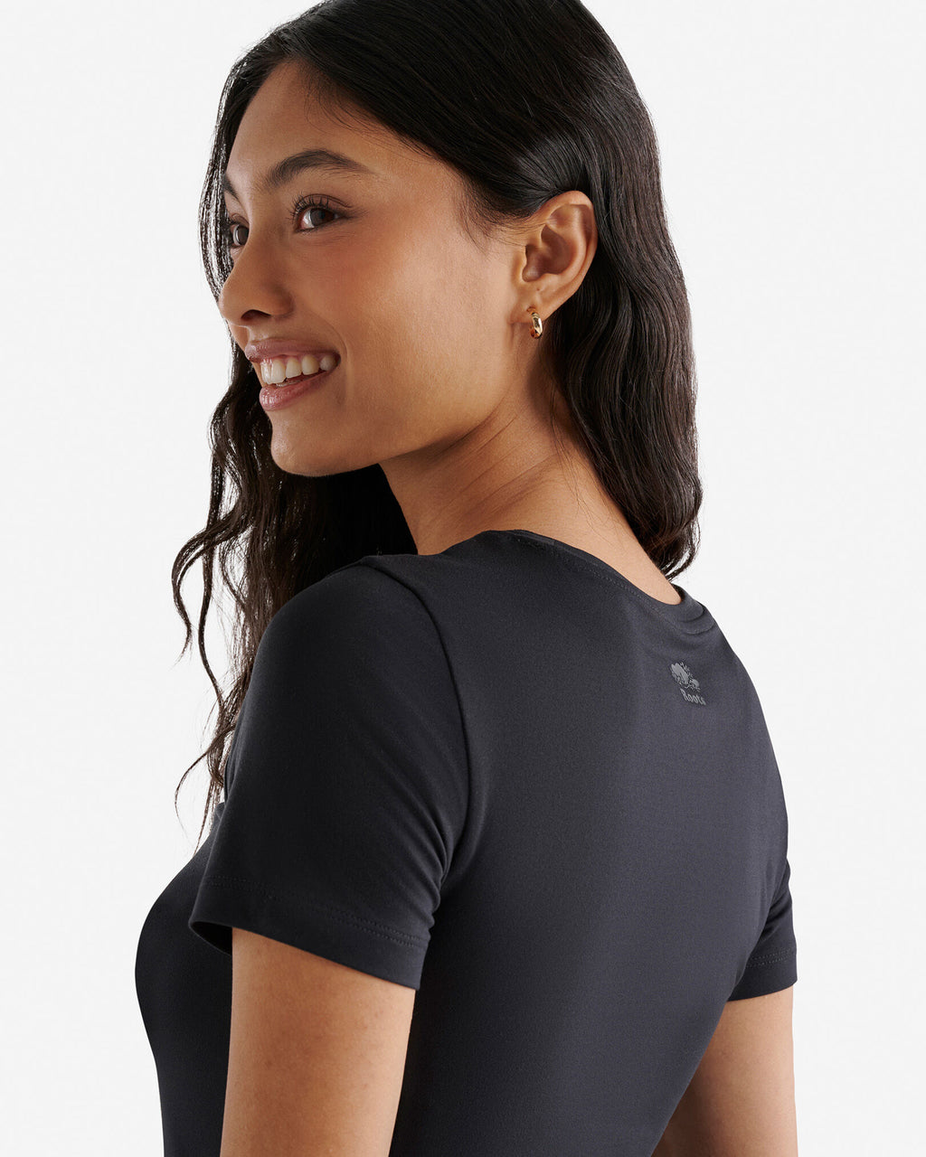 Renew Knit Short Sleeve T-Shirt / BLACK