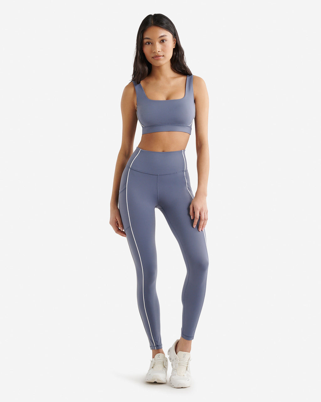 Restore Stretch Piped Legging / TIDAL BLUE
