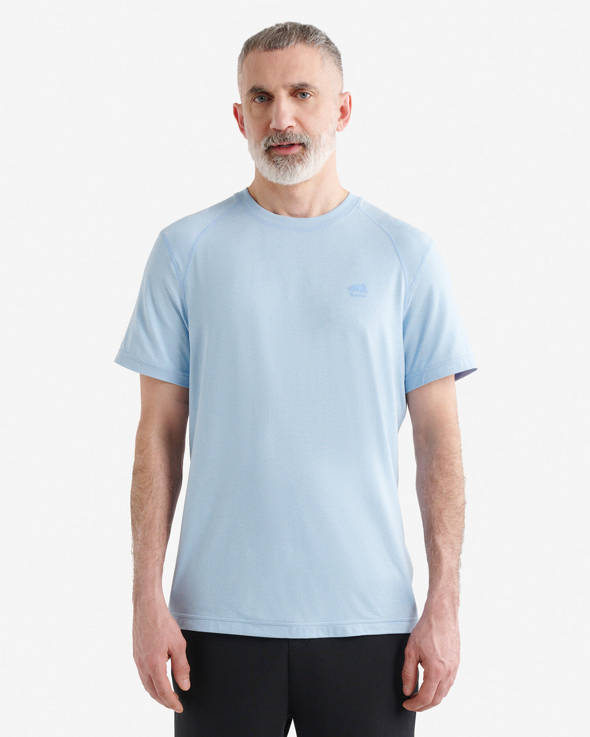 Renew Knit Short Sleeve Top / LIGHT SKY BLUE PPR