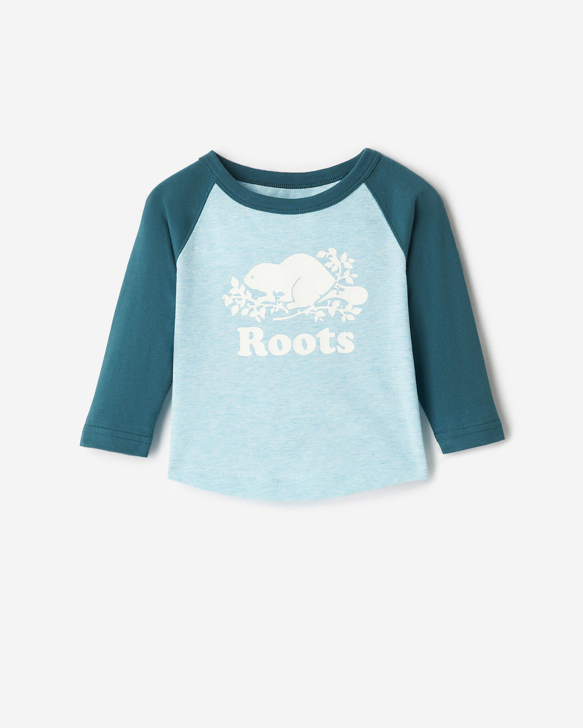 Baby Cooper Baseball Long Sleeve T-Shirt / OCEAN TEAL