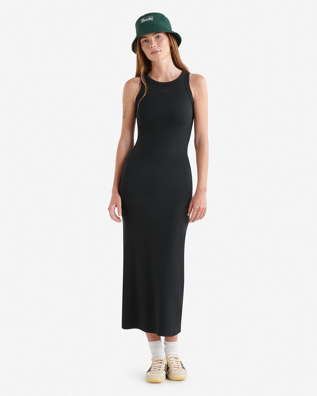 Rib Dress / BLACK