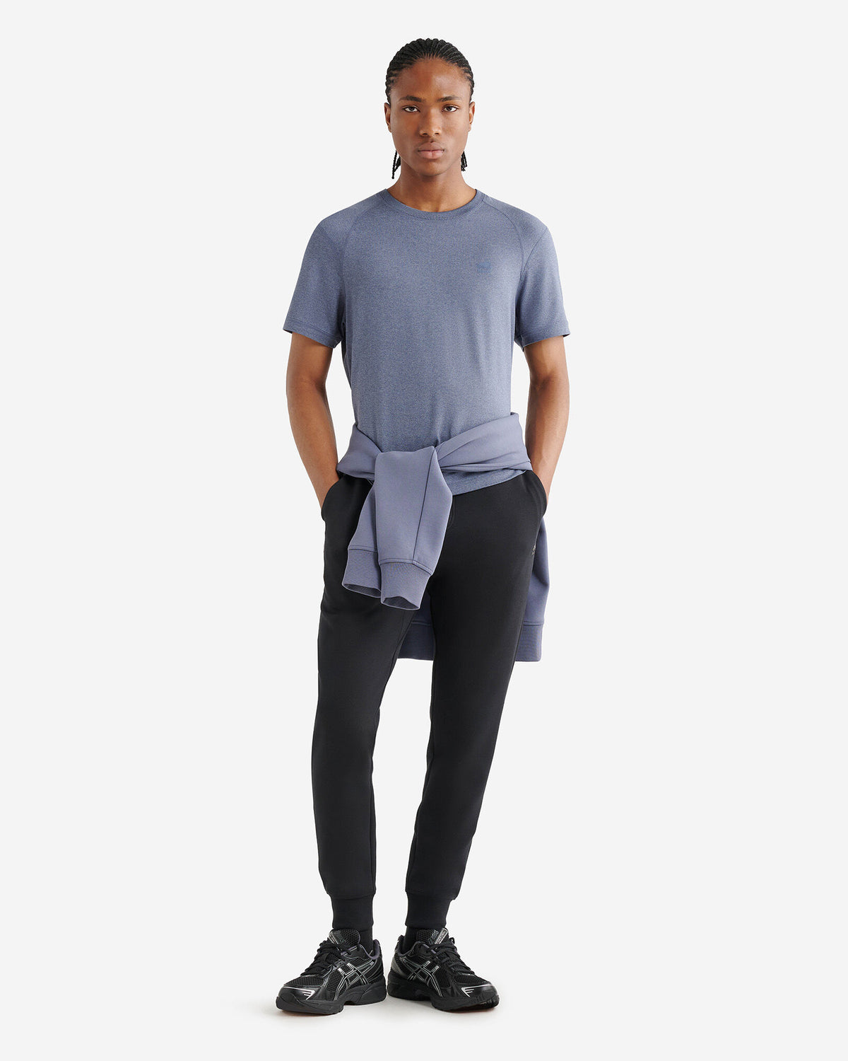 Renew Knit Short Sleeve Top / TIDAL BLUE PEPPER