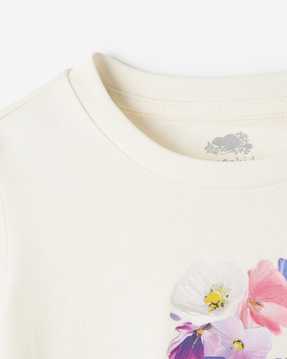 Toddler Petal Pop Slim T-Shirt / EGRET
