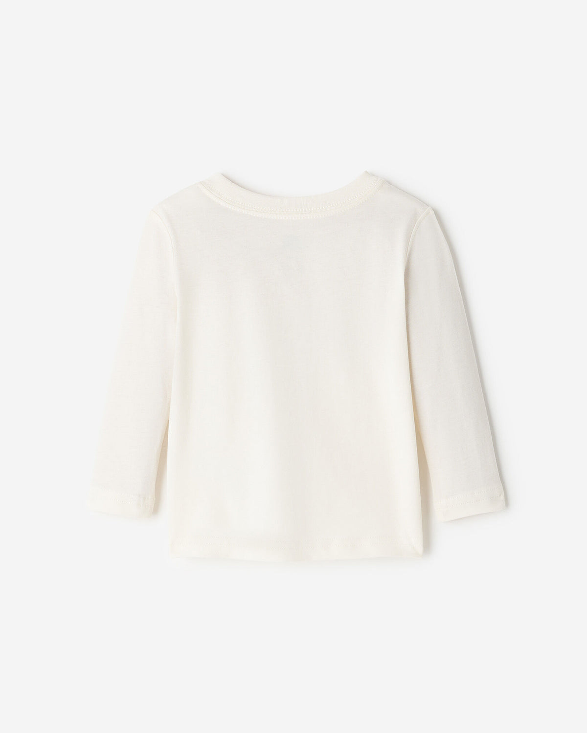Baby Cozy Bear Long Sleeve T-Shirt / EGRET