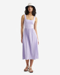 Renew Knit Square Neck Dress / LAVENDER MIX