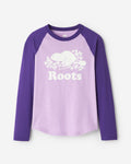 Kids Cooper Baseball Long Sleeve T-Shirt / VIOLET SKY