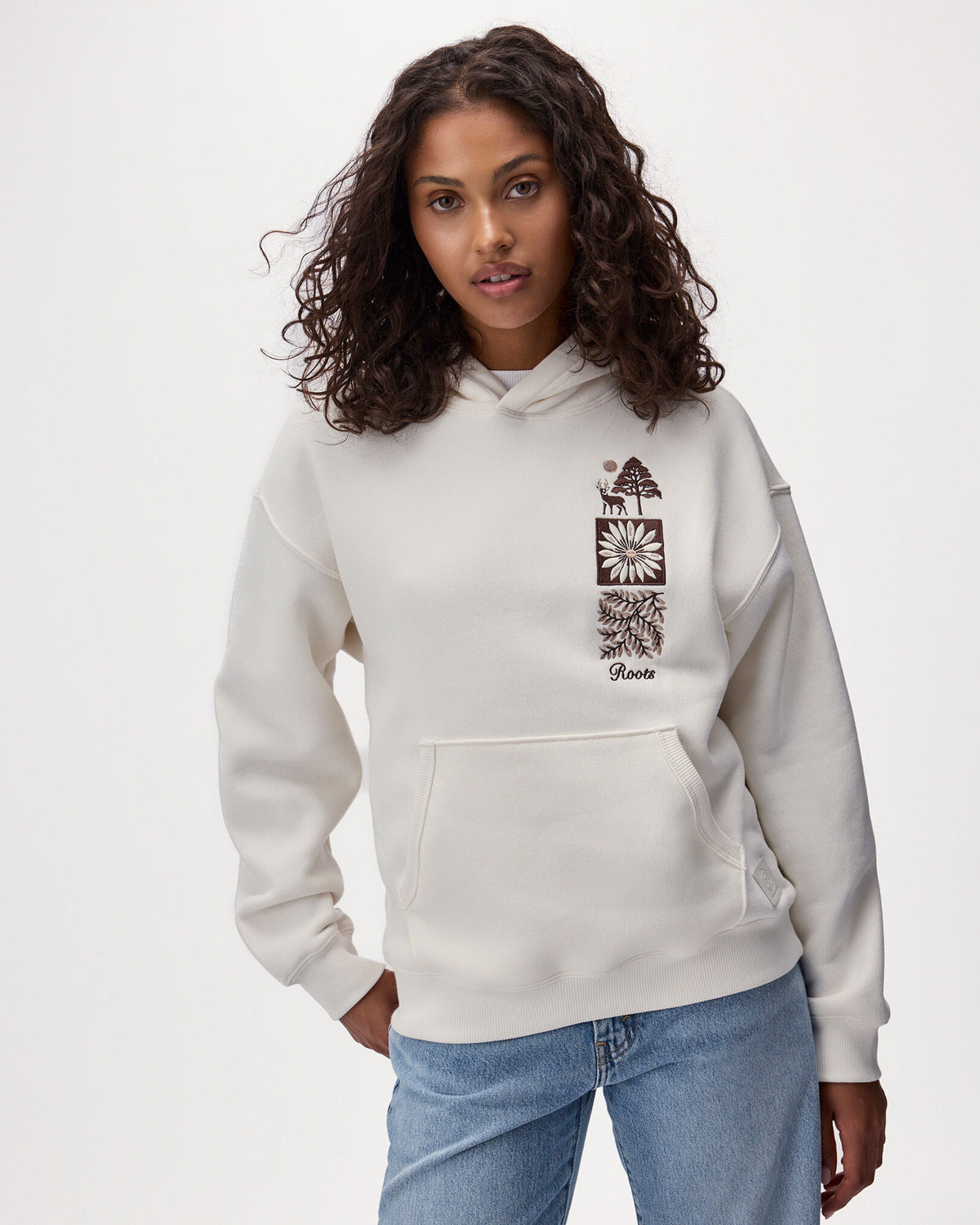 Patchwork Studio Hoodie / EGRET