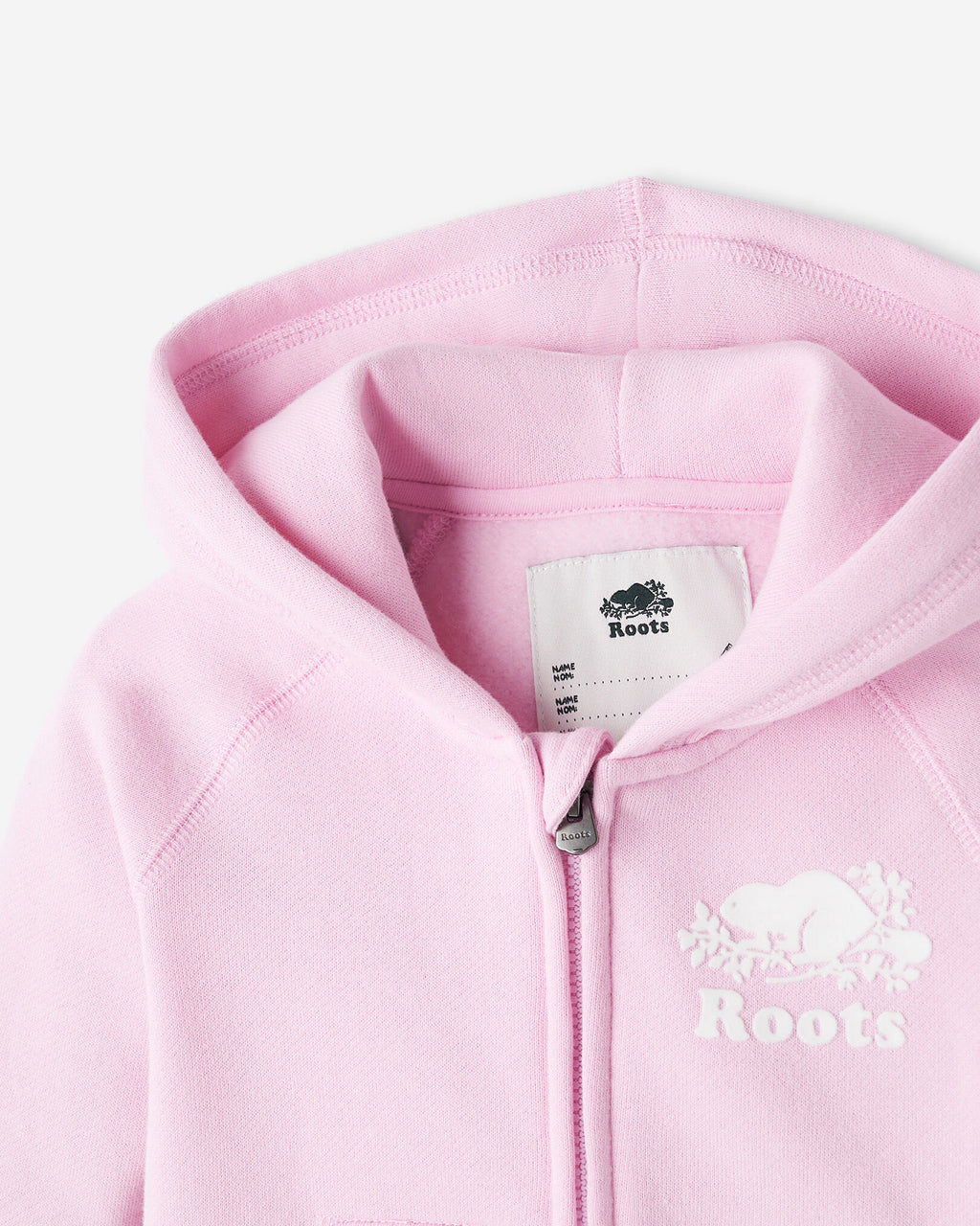 Baby Organic Original Full Zip Hoodie / FEATHER PINK