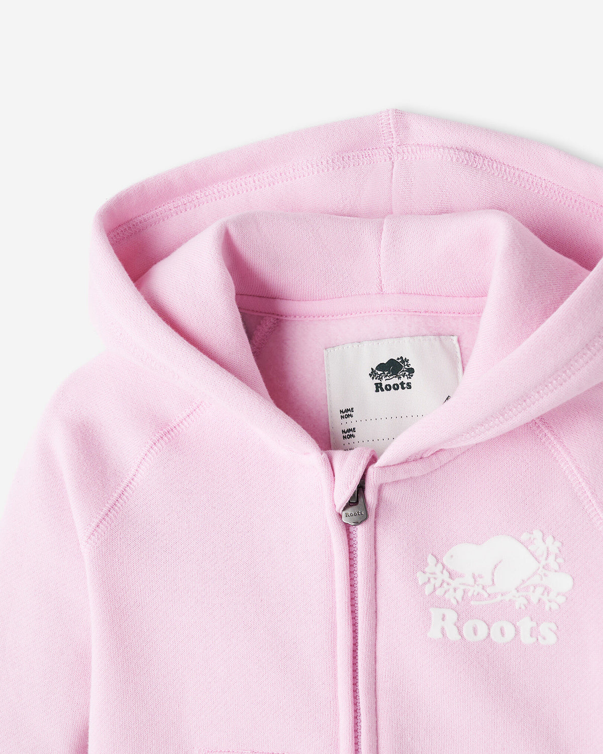 Baby Organic Original Full Zip Hoodie / FEATHER PINK