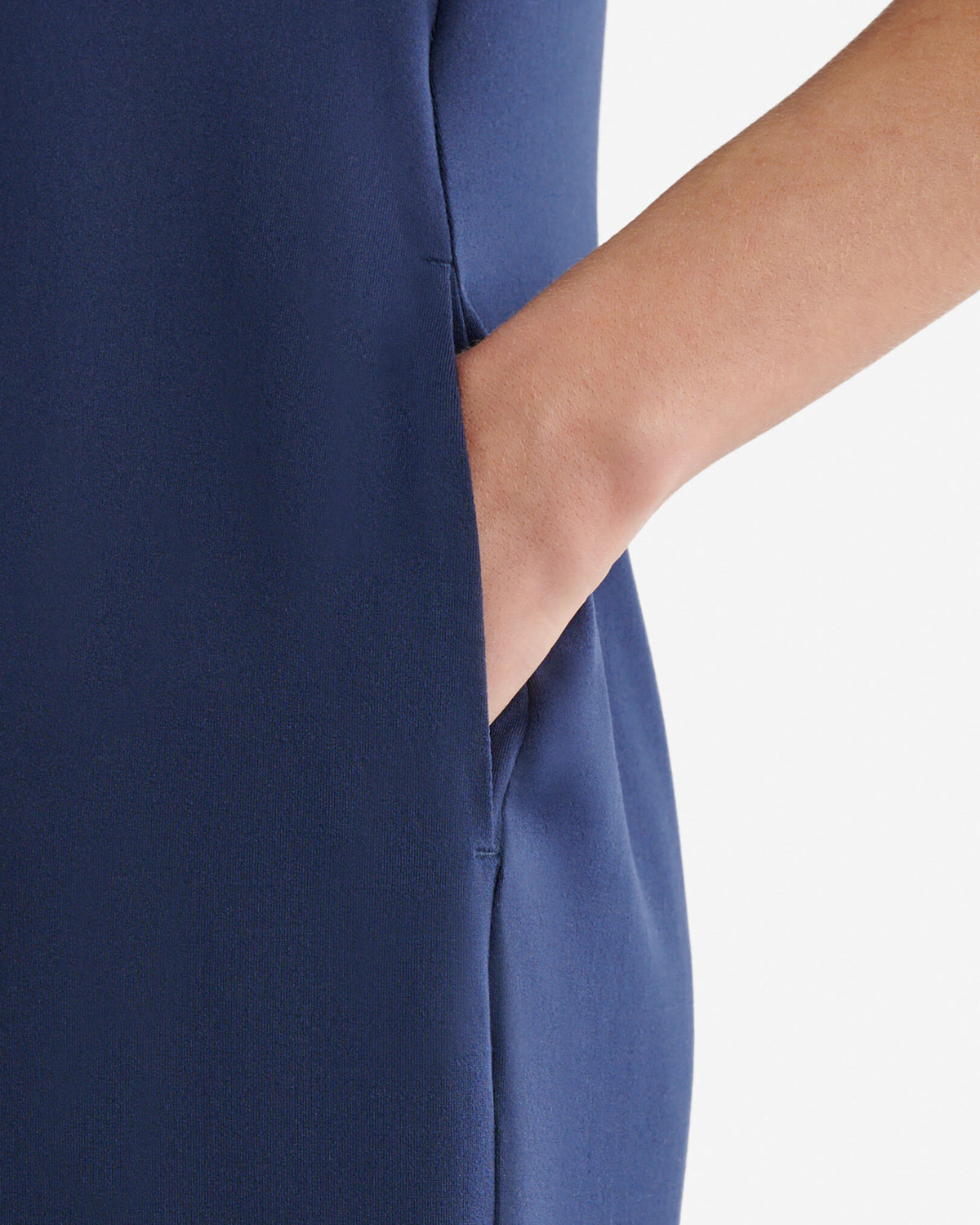 Renew Knit Short Sleeve Dress / NAVY BLAZER