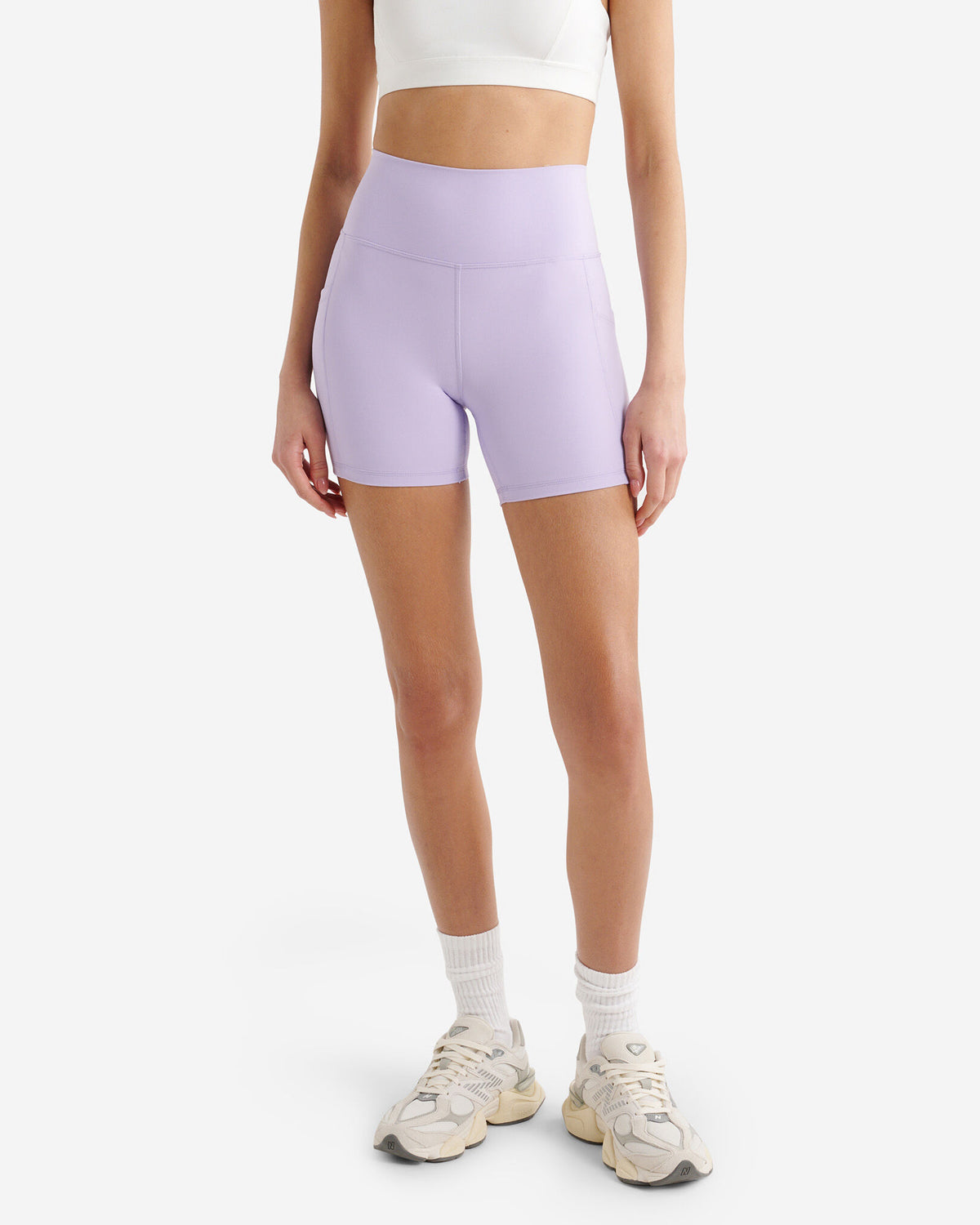 Restore Stretch Bike Short 5 Inch / LAVENDER