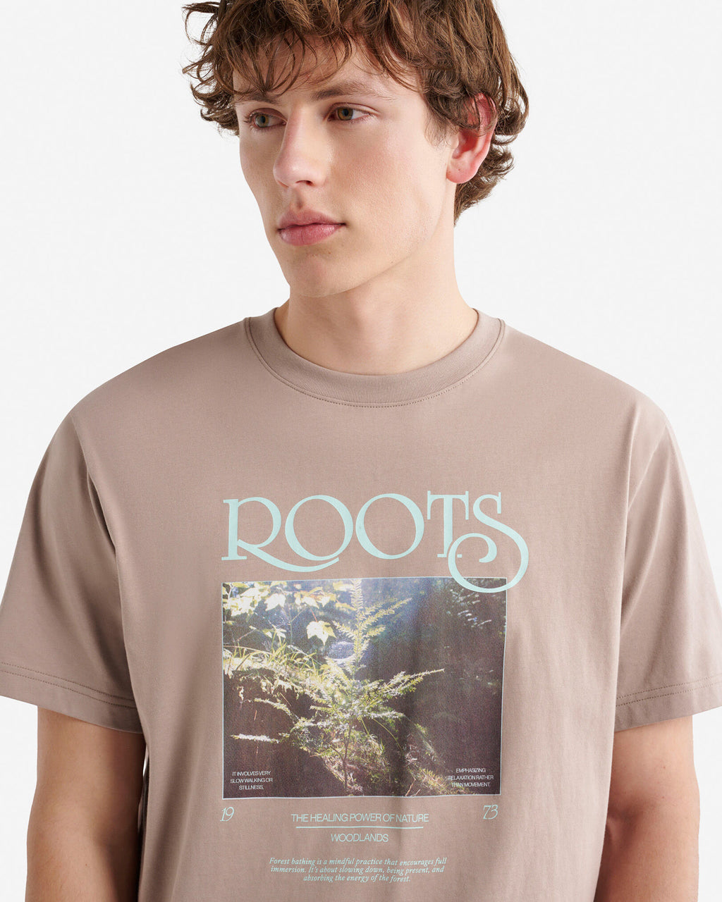 Mens Wilderness Snapshot T-Shirt / MUSHROOM BROWN