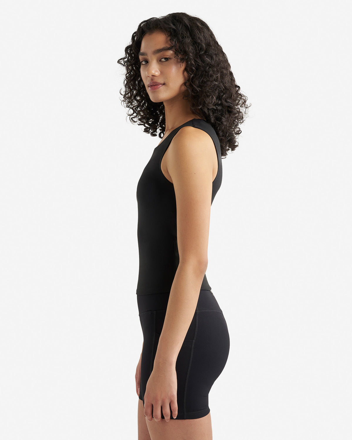 Renew Knit Muscle Tank / BLACK