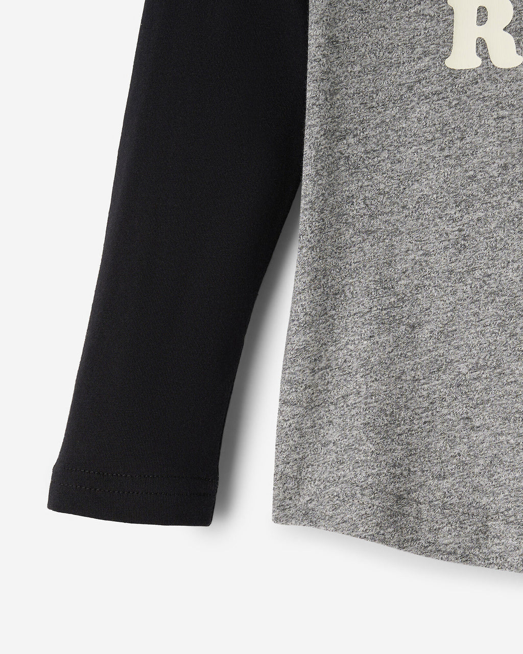 Toddler Organic Cooper Baseball T-Shirt / BLACK