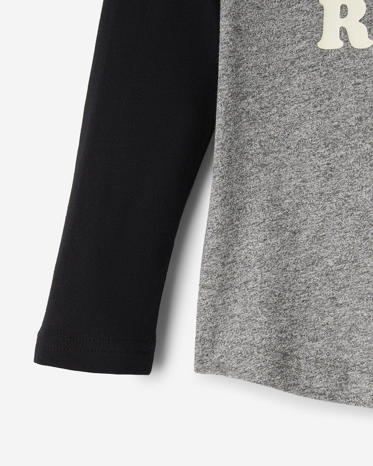 Toddler Organic Cooper Baseball T-Shirt / BLACK