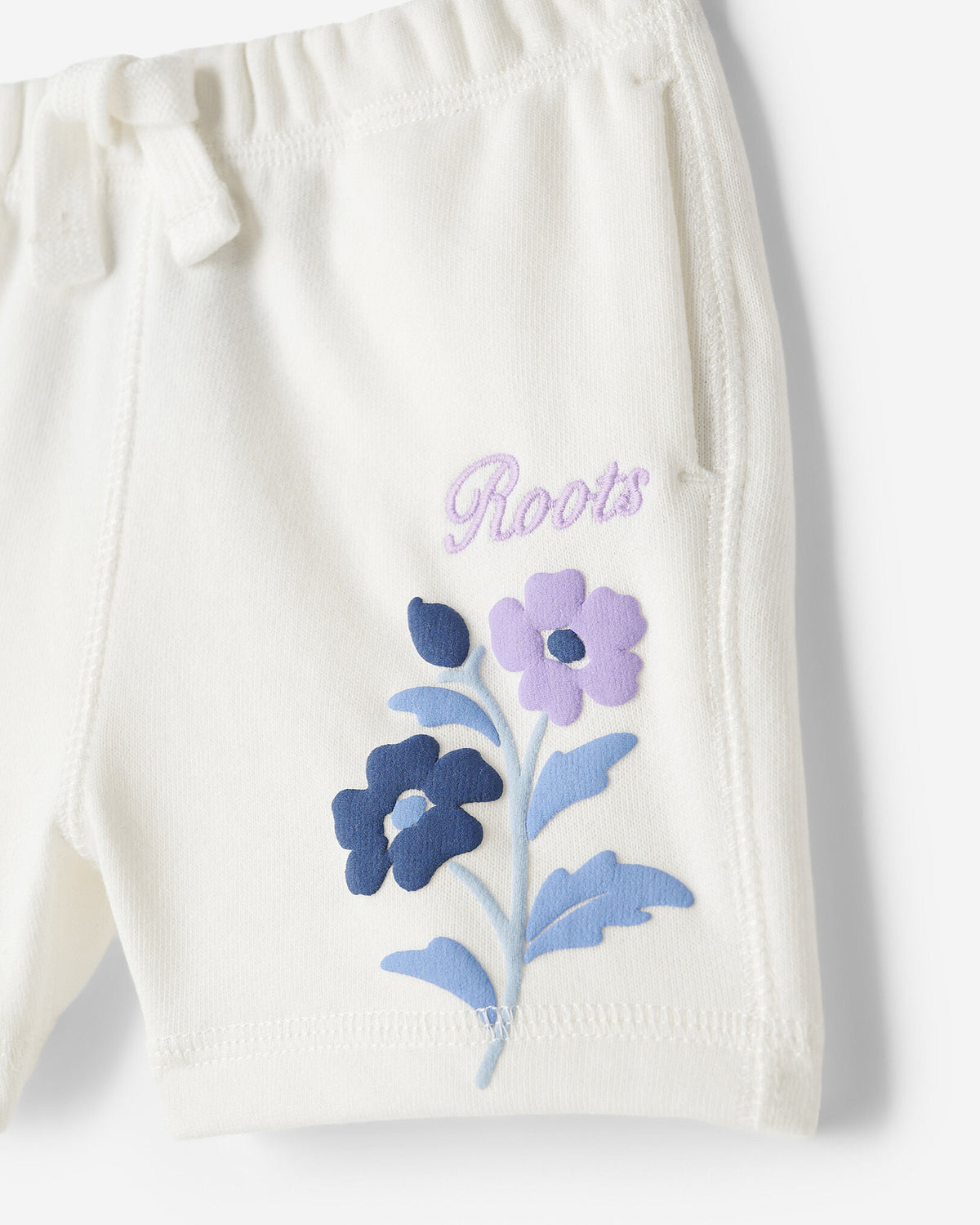Baby Floral Short / EGRET