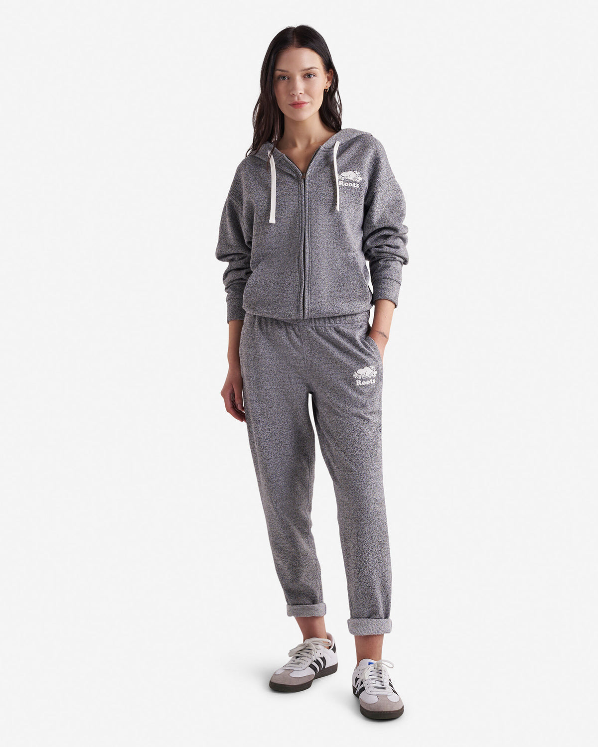 Organic Original Terry Ankle Sweatpant / SALT & PEPPER