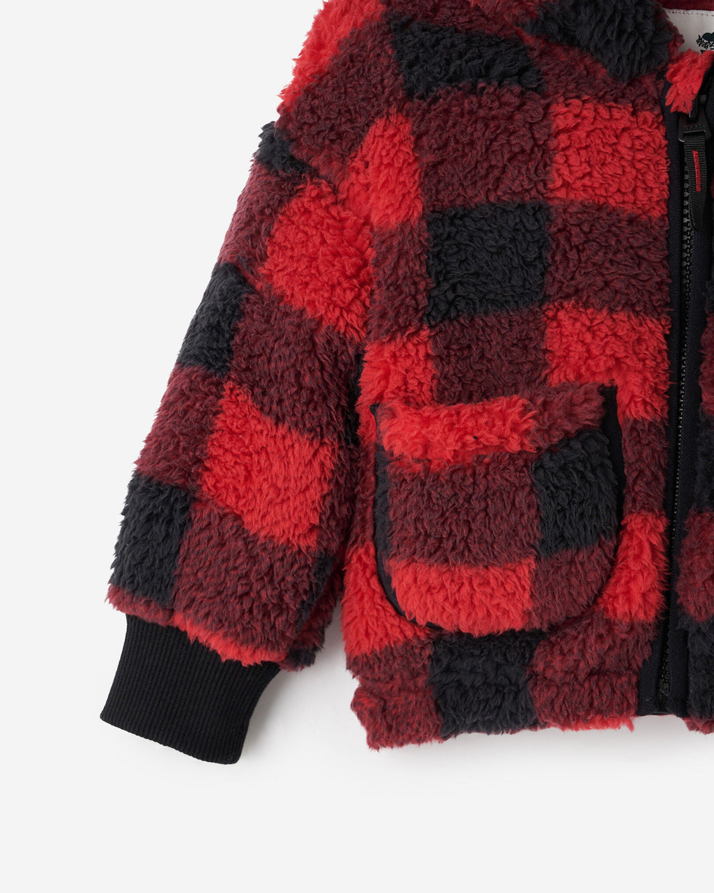 Baby Creekside Shearling Fleece Full Zip Hoodie / CABIN RED