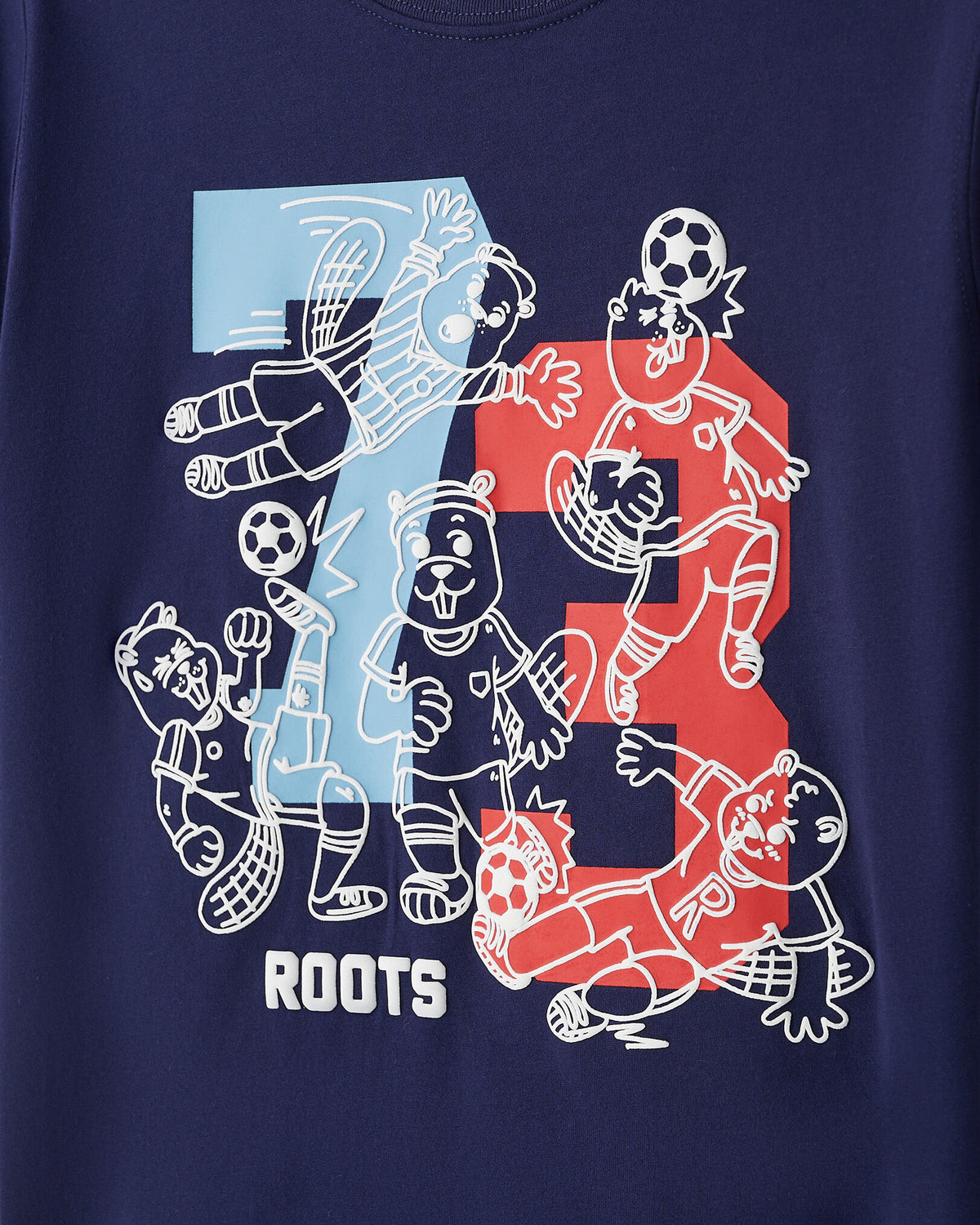 Kids Beaver League T-Shirt / INDIGO INK