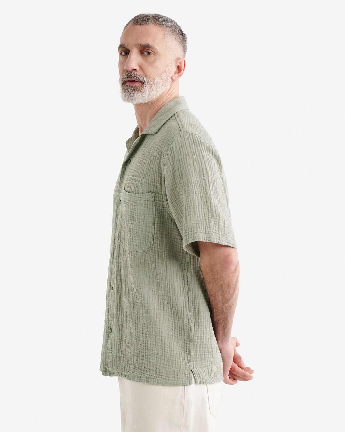 Isla Camp Shirt / SHADOW GREEN
