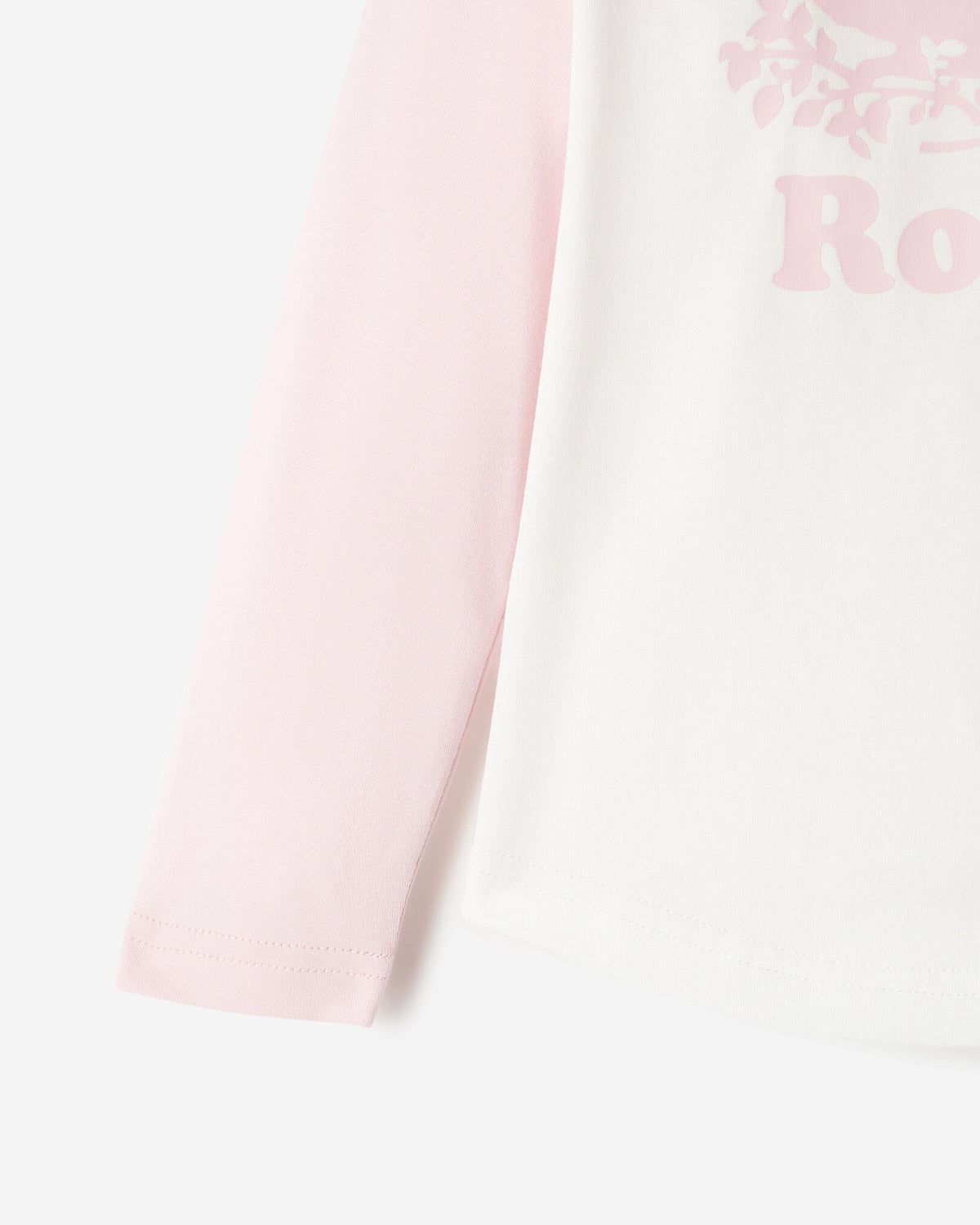 Toddler Cooper Baseball Long Sleeve T-Shirt / BABY PINK