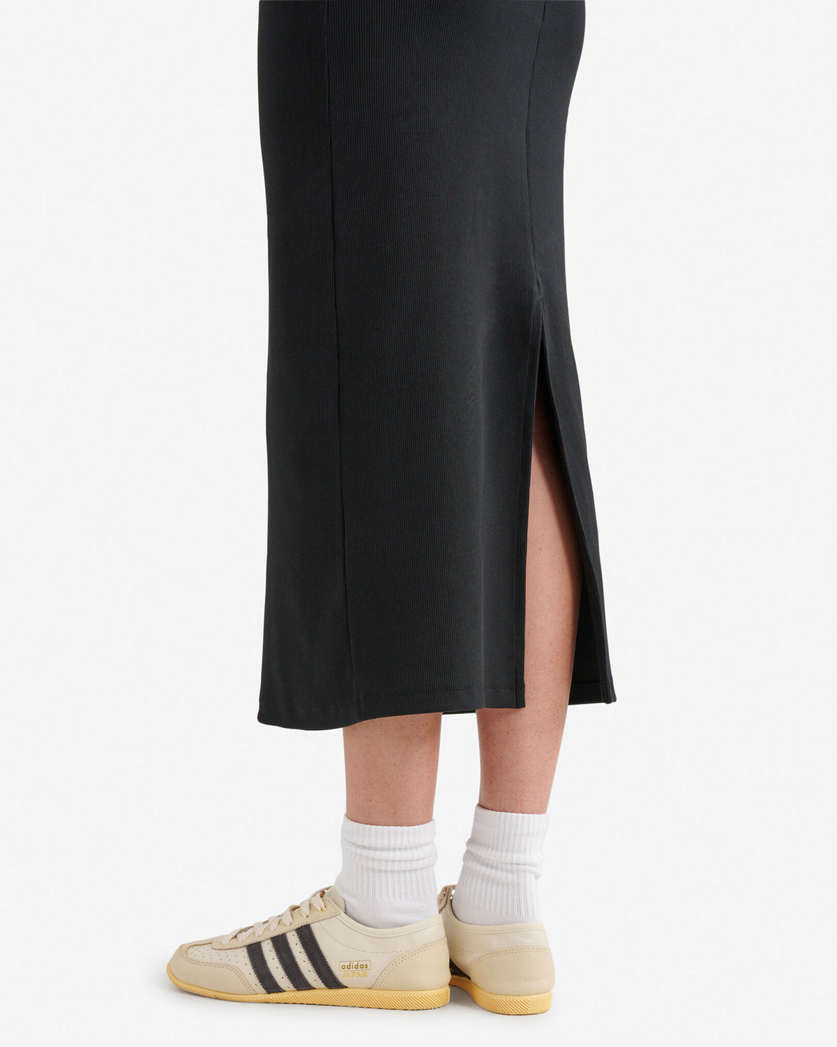 Rib Dress / BLACK