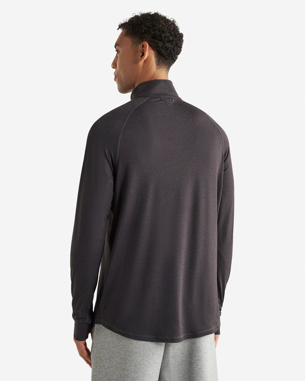 Renew Knit Quarter Zip / BLACK PEPPER