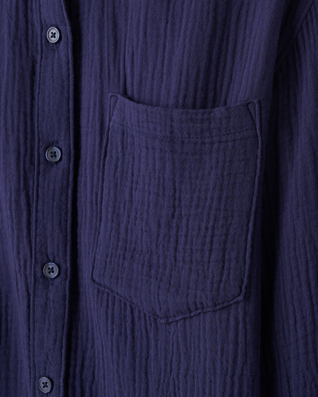 Isla Cotton Gauze Shirt / INDIGO INK