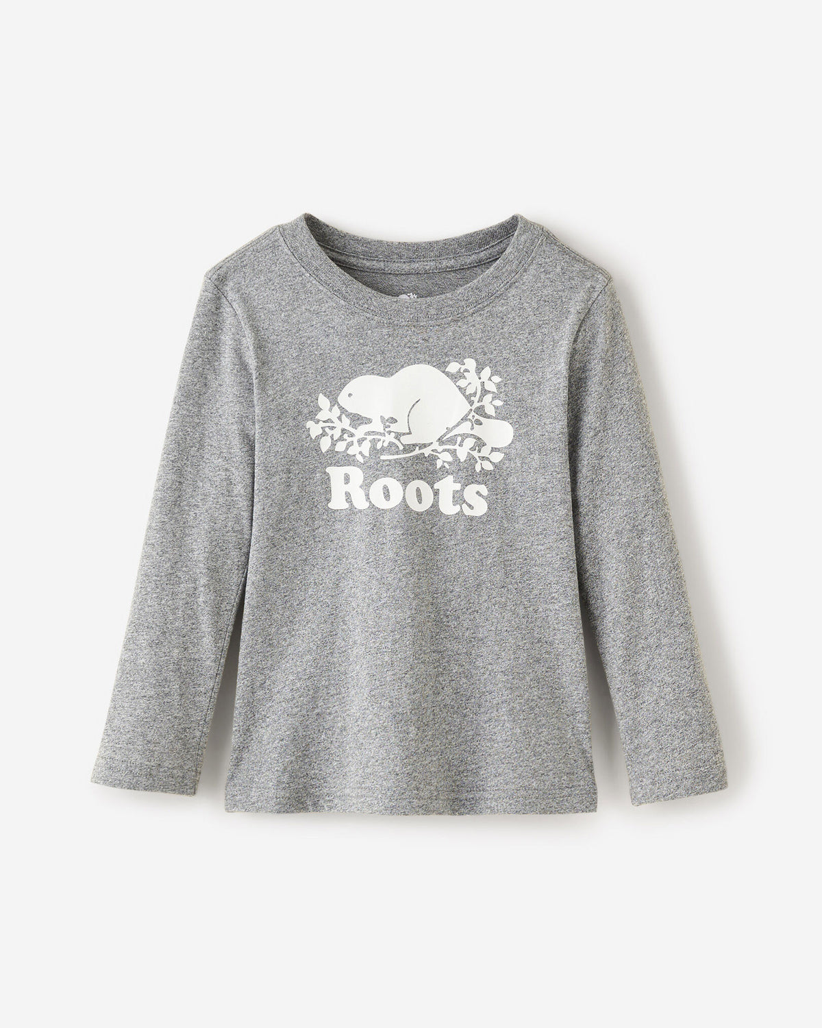Toddler Organic Original Cooper Beaver Long Sleeve T-Shirt / SALT & PEPPER
